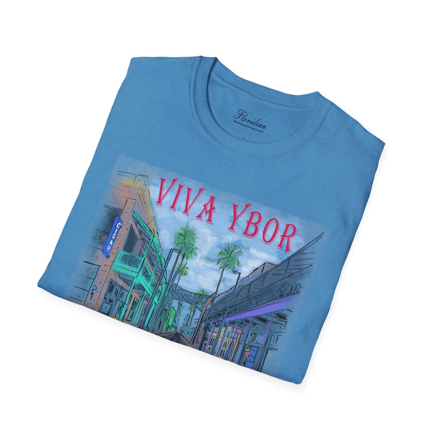 The Floridian - Color Viva Ybor - Unisex Crew Softstyle T-Shirt