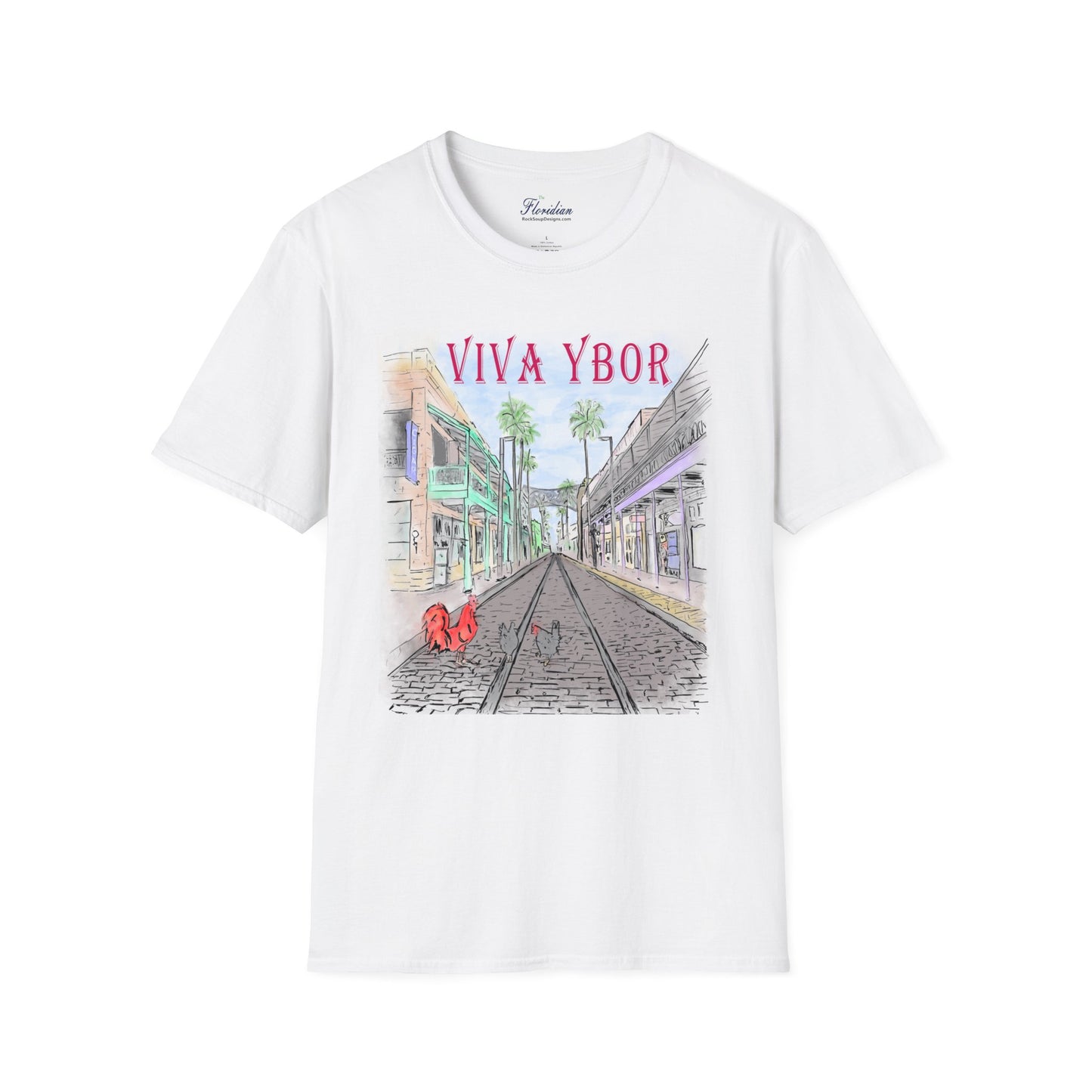 The Floridian - Color Viva Ybor - Unisex Crew Softstyle T-Shirt