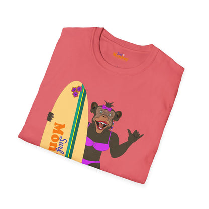 Surf Monkey Girl - Aloha - Unisex Crew Softstyle T-Shirt