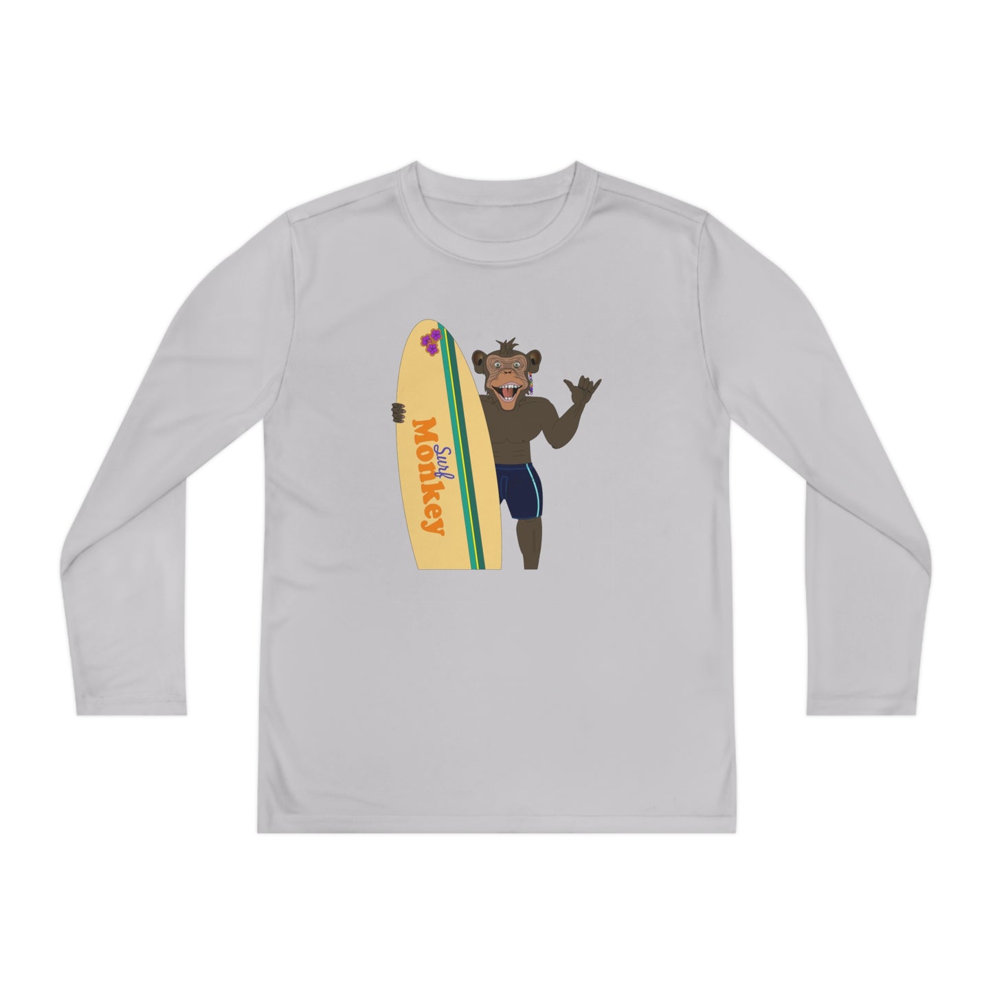 Surf Monkey Boy - Aloha - Unisex Youth Long Sleeve Tee