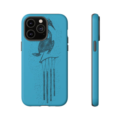 The Floridian - Sandhill Crane - Turquoise Phone Case