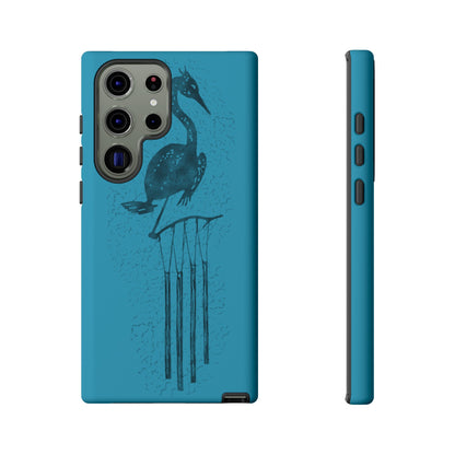 The Floridian - Sandhill Crane - Turquoise Phone Case