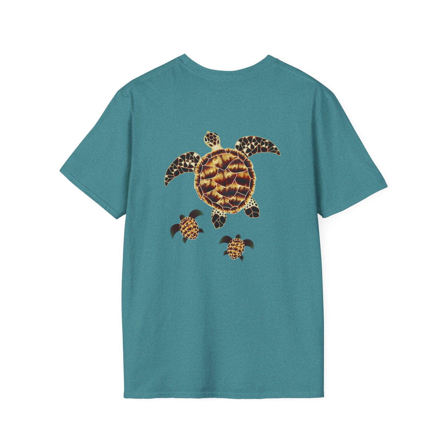 The Floridian - Tiger Hawksbill Turtles - Unisex Crew Softstyle T-Shirt