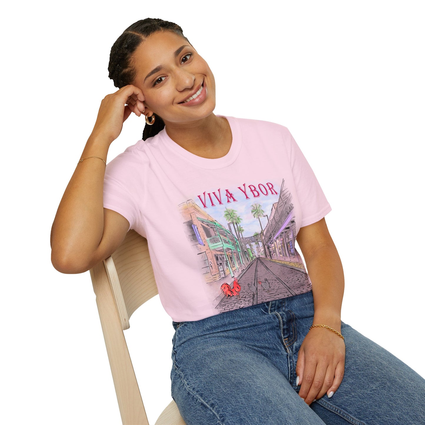 The Floridian - Color Viva Ybor - Unisex Crew Softstyle T-Shirt