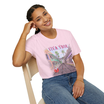 The Floridian - Color Viva Ybor - Unisex Crew Softstyle T-Shirt