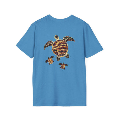 The Floridian - Tiger Hawksbill Turtles - Unisex Crew Softstyle T-Shirt