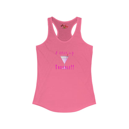 The Floridian - Gril's Trouble - Women's Ideal Racerback Tank