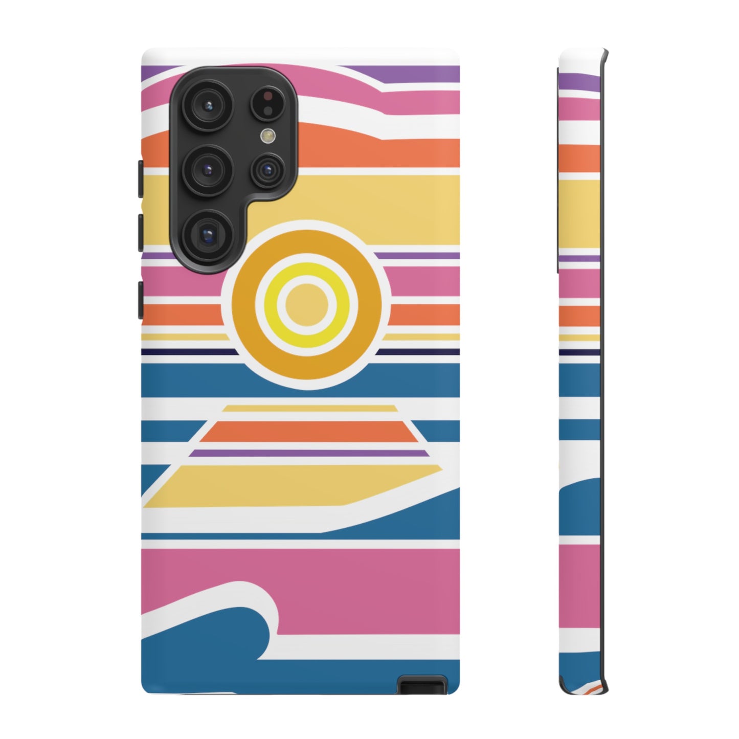 Surf Monkey - 70's Retro - White Phone Case