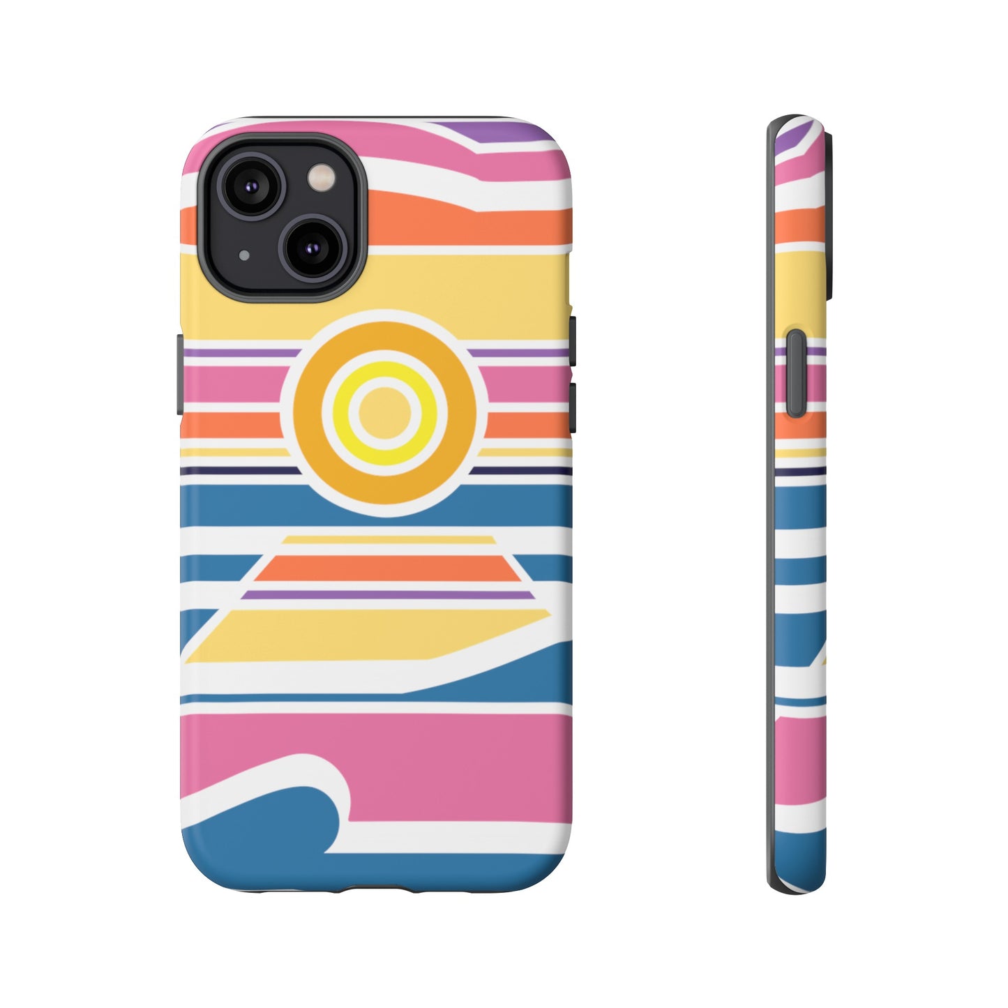 Surf Monkey - 70's Retro - White Phone Case