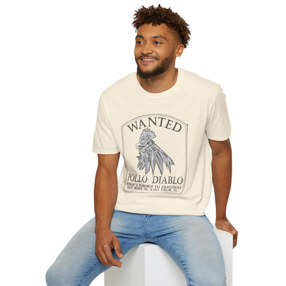 The Floridian - B&W Diablo Pollo - Unisex Crew Softstyle T-Shirt