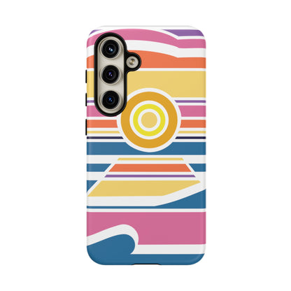 Surf Monkey - 70's Retro - White Phone Case