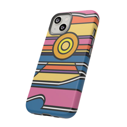 Surf Monkey - 70's Retro - Black Phone Case