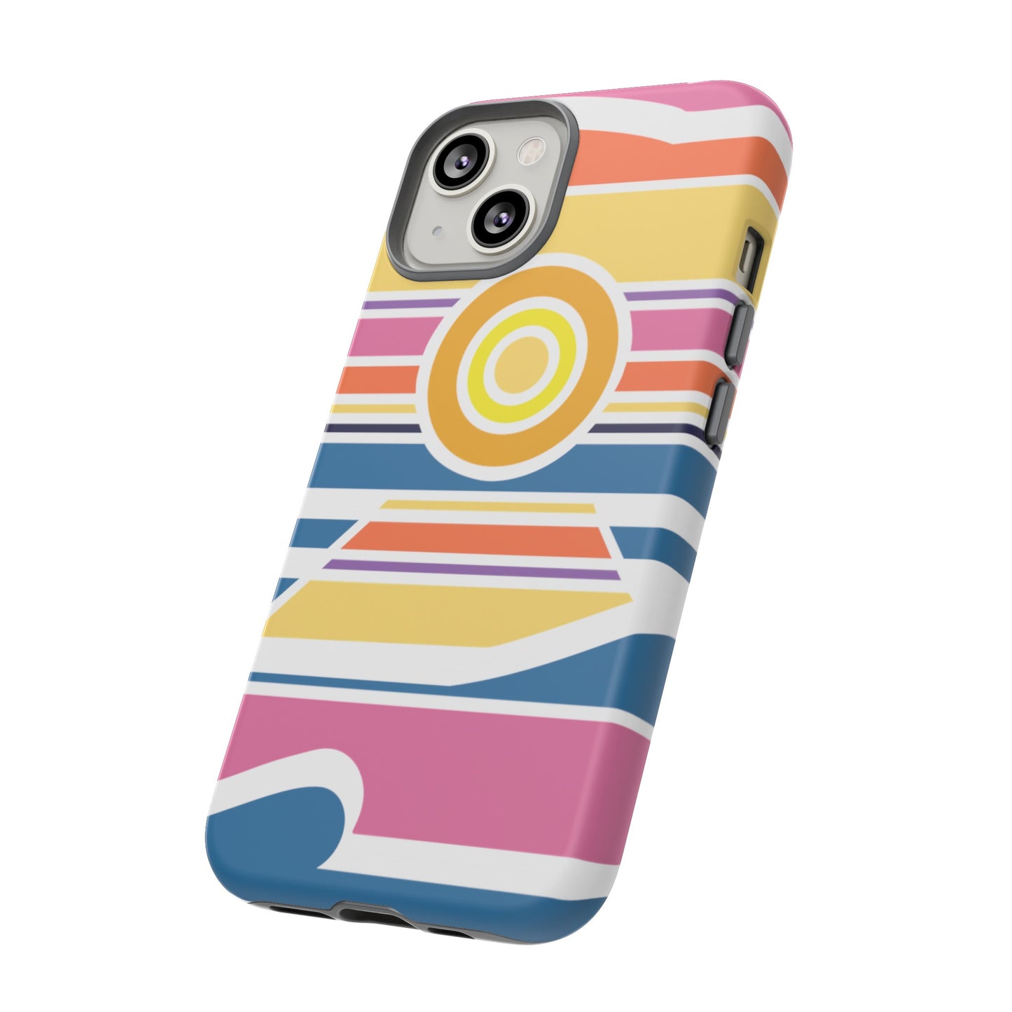 Surf Monkey - 70's Retro - White Phone Case