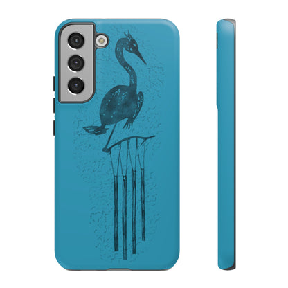 The Floridian - Sandhill Crane - Turquoise Phone Case