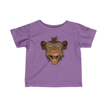 Surf Monkey - Head - Unisex Infant Fine Jersey Tee