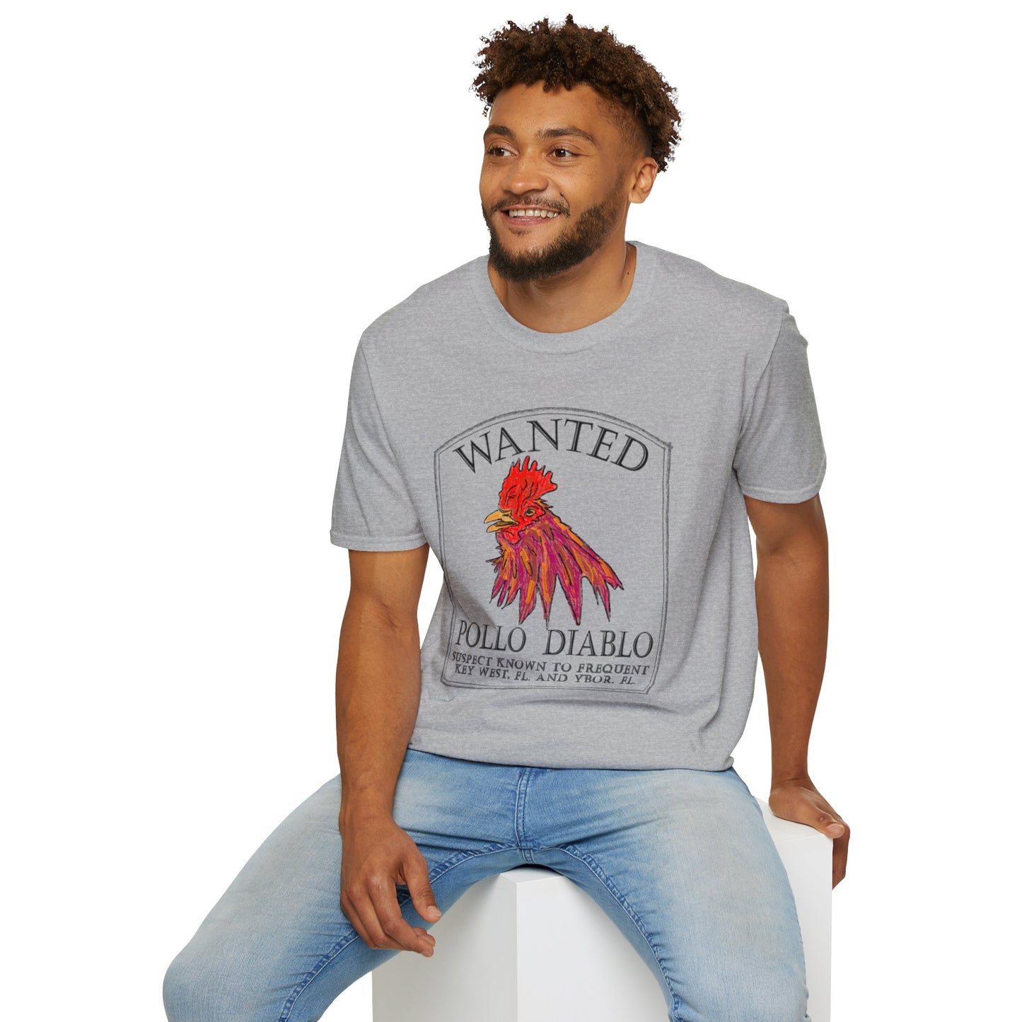 The Floridian - Light Diablo Pollo - Unisex Crew Softstyle T-Shirt