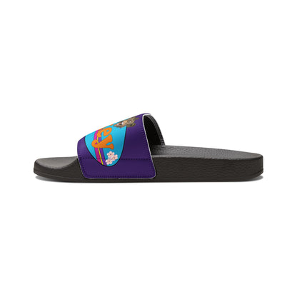 Surf Monkey - Blue - Unisex Youth Removable-Strap Sandals